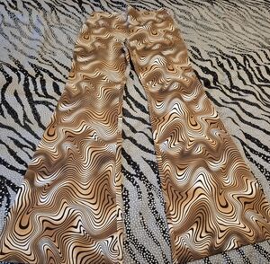 Retro Swirl Patterned Pants